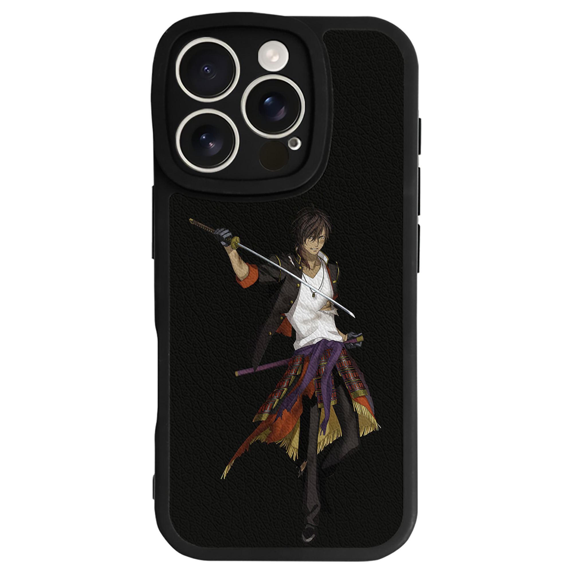 （画像用） 刀剣乱舞 Touken Ranbu 【iPhone 16シリーズ対応】シリコンスマホケース（レザー調） 材質：シリコン